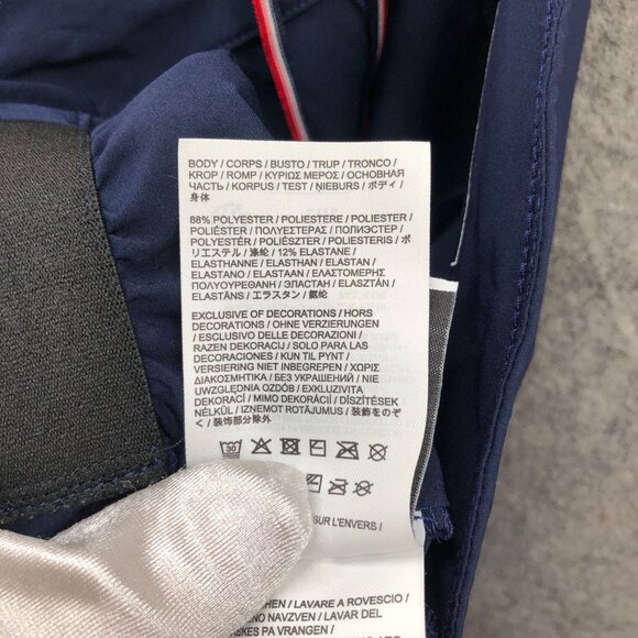 Rossignol Running Shorts Womens Large L Navy Blue Zip Pocket Active Training - Picture 12 of 12